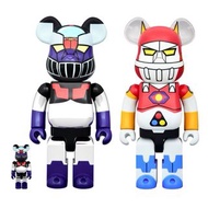 Bearbrick Mazinger Z Plating Ver. 100% & 400% UFO Warrior Diapolon 400%