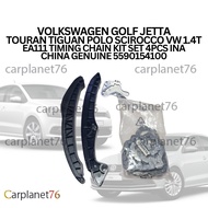 VOLKSWAGEN GOLF JETTA TOURAN TIGUAN POLO SCIROCCO VW 1.4T EA111 TIMING CHAIN KIT SET 4PCS INA CHINA 