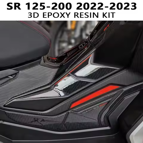 SR 125 SR 200 Motorcycle Accessories Tank Pad 3D Epoxy Resin Sticker Protection Kit For Aprilia SR G