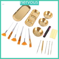 NERV Esthetician Supplies for Facials Set 6 Gold Face Bowls Esthetician 6 Face