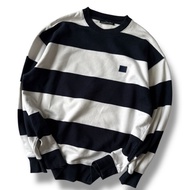 ACNE STUDIOS/ Forba Stripe Sweatshirt navy&white
