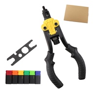 HIFESON 617ที่มีประสิทธิภาพคู่มือตอกหมุด Rivet อ่อนนุชเครื่องโลดโผนอ่อนนุชเครื่องมือ60/130ชิ้น M3-M4