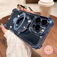 Luxury Magnetic Stand Plating Shockproof Case For iQOO 15 Neo 11 10 Pro Plus Z10 Turbo Pro iQOO15 iQ