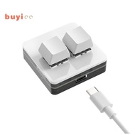 Custom Mini Keyboard 2 Key RGB Macro OSU Keypad Programmable Mechanical Keyboard for Gaming Working,