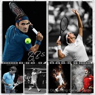 Tennis Player Roger Federer Poster Tennis Star Player Canvas Prints Wall Decoration Tennis Sports Wa