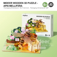 Mideer มิเดียร์ Wooden 3D Puzzle โมเดลไม้จิ๊กซอว์แมลง 3D MD1346 -MD1348