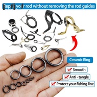 IUIU Fishing Rod Tip Repair Kit Fishing Rod Eyelet Repair Set, Guide Rings