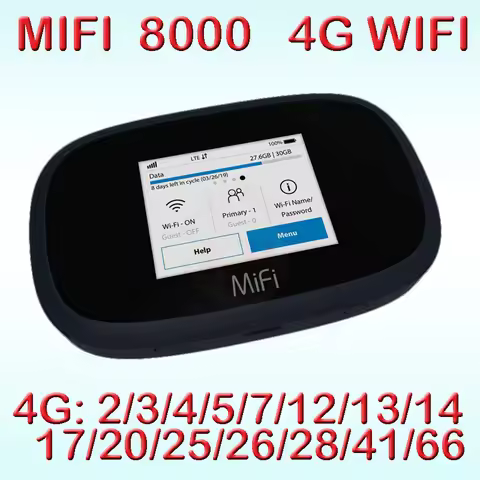 global 4G LTE Wireless Unlocked MiFi 8000 4G LTE Mobile Hotspot Router with SIM Card Slot Portable W