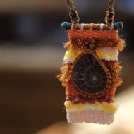 斑彩螺布藝編織頸鏈