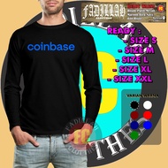 Coinbase Logo T-shirt Long sleeve Distro Shirt