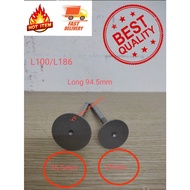 READY STOCK Yanmar/launtop/kiporChina Engine L90 L100 186F Exhaust valve & Inlet valve 1set x 2pc (H