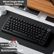 Hot ajazz ak820/ak820 pro mechanical keyboard wired Bluetooth wireless 3mode TFT screen hot swap gas