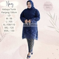 Setelan Kebaya Tunik Khusus Jumbo LD 140/150 - kebaya kondangan modern bigsize