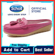 รองเท้าผู้หญิง Scholl รองเท้าแตะหนังผู้หญิงรองเท้าแตะโบฮีเมียผู้หญิงรองเท้าแตะรองเท้าเรือแบน Scholl รองเท้าสตรี Kasut Wanita Scholl รองเท้าแตะลำลองสำหรับผู้หญิง Scholl