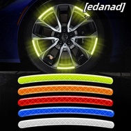 EDANAD 20pcs Tire Rim Reflective Strips, Luminous Motorcycle Bicycle Reflective Sticker, High Quality Creative Decoration Colorful Luminous Stickers Car Wheel Hub Sticker