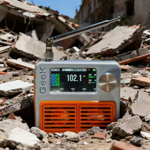 Full-Band Radio Si4732 1.9 Inch IPS Color Screen Portable Full Frequency Stereo Network Radio With I