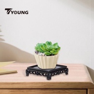 [In Stock] Fishbowl Stand Plant Holder Vase Plant Buddha Statue Display Stand Decorative Planter Stand for Office Yard Living Room Porch