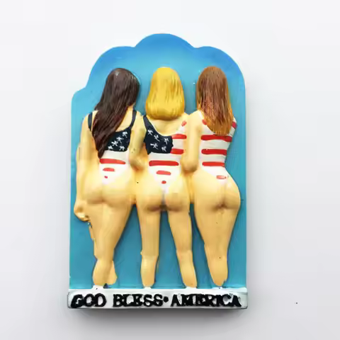 American tourist souvenir magnetic sticker refrigerator sticker, God Bless America creative, collect