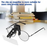 Clip On Magnifier 1.5x 2.5x 3.5x Magnification Plastic Case Clip On Glasses Type Magnifier Magnifyin