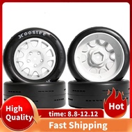 4pcs Rubber RC Car Tires and Wheel 4pcs Rubber RC Car Tires and Wheel for 1:8 RC On-Road Racing Car 