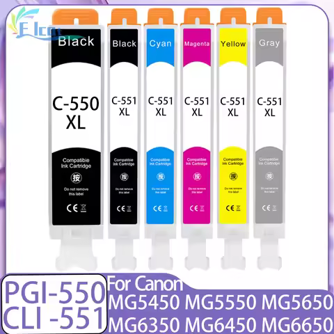 PGI-550 CLI-551 Ink Cartridge Compatible CLI551XL PGI550XL for Canon Pixma MG5450 MG5550 MG565 MG635