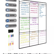 ⭐⭐Magnetic Whiteboard Refrigerator Whiteboard Magnetic Soft Whiteboard Planner Mobile Whiteboard Mag