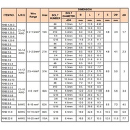 Red copper national standard 25/10/5 ring bare crimping terminals Electrical bare wire cable connect