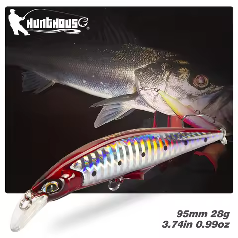Hunthouse G-Control Minnow Fishing Lures 95/120mm 28/41g Artificial Sinking Leurre Pescar Jerkbaits 