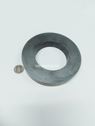 1 ชิ้น แม่เหล็กเฟอร์ไรท์ ทรงโดนัท วงแหวน ขนาด Dia OD120 x ID70 x H20 mm Y30 Ferrite Magnet สีดำ โดนน้ำได้ อุปกรณ์สำหรับงาน DIY ติดแน่น ติดทน มีเก็บปลายทาง