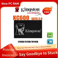 【Free shipping】Kingston KC600 SSD 256G 512GB 1TB SATA 3 Solid State Drive for 2.5 Inch Loptop/Deskto