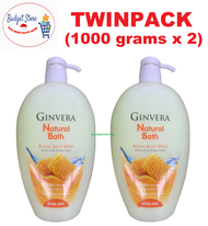 Ginvera Natural Bath Royal Jelly Milk Moisturizing Shower Foam ( 950 grams x 2) - TWINPACK