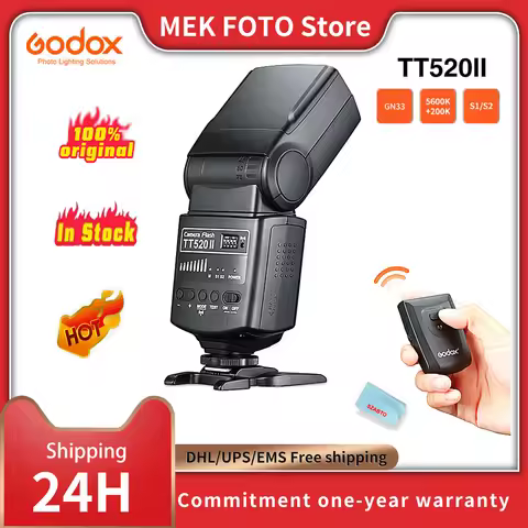 Godox TT520 II Flash flashlight for Canon TT520II Wireless for Canon Nikon Pentax Olympus DSLR Camer