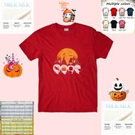 Halloween T-Shirt With Cute Gnomes And Pumpkin Moon Print - Perfect For Halloween Party Costume Wear