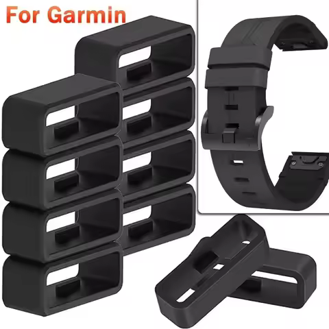 26mm Silicone Holder Retainer Keeper For Garmin Fenix 5X 6X 7X 3 3HR Strap Rubber Loop For Descent M