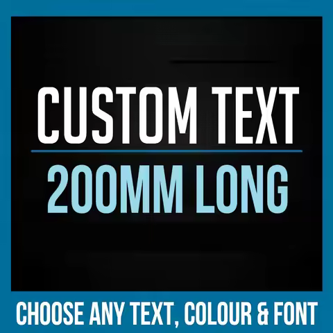CUSTOM STICKER Vinyl Decal 200mm Long Text Font Name Lettering Business Shop For Car Home