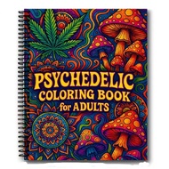 Trippy for Adult Coloring Book:Psychedelic Mushroom Magic World&amp Optical Illusion Coloring Page S