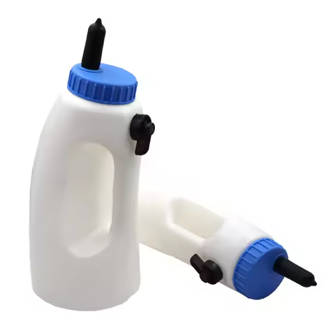 1Pcs Calf Milk Feeder Bottle with Nipple Drinker Feeder Lamb Bottle Holder 2L/4L Screw Set Milking F