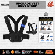 UPGRADE VEST BODY STARP (TELESIN) FOR GOPRO / INSTA360 / DJI / AKASO / SJCAM