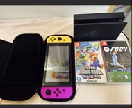 Nintendo Switch Console with Super Mario Bros. Wonder & FC24