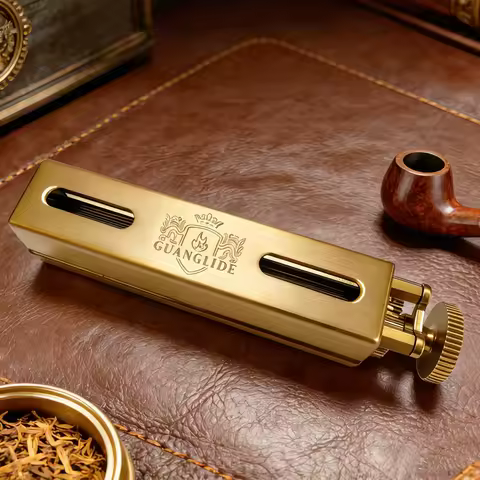 φ6mm Classic Solid Brass Cigaretts Rolling Machine Slim Smoke Hand Manual slim Tobacco Roller Handma