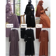 Abaya Gyaru Semi Long Coat Semi Outter By Ainaa | Habani Outlet