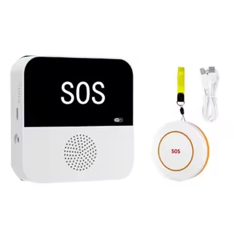 ABZZ-Wireless Wifi Elderly Caregiver Pager SOS Call Button Emergency SOS Alert System For Seniors Pa
