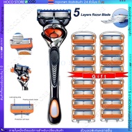 [HOCO]Men's Shaver/Suitable For Feisi 5 Razor Blades/ Fusion Progli Manual Razor/5-Layer Blades