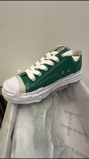 全新  MMY Maison Mihara Yasuhiro  A05FW702  溶解鞋 (綠色) MMY溶解鞋 三源康裕  "HANK" OG Sole Canvas Low-top Sneake