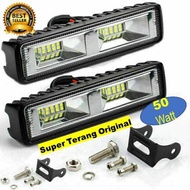 Lampu Tembak Sorot 16 mata 50 watt 6000k 12v-24v anti panas lampu sorot foglamp motor mobil tembus h