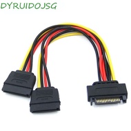 DYRUIDOJSG Hard Disk Power 15Pin Converter Y Splitter Power Extension Cable PSU Extension Cable PSU 