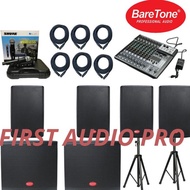 terlaris Paket 3 soundsystem outdoor baretone max15H + mixer ashley