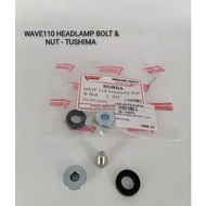 HONDA WAVE110 HEADLAMP BOLT & NUT (SET) - TUSHIMA // HEAD LAMP LAMPU DEPAN HEADLIGHT LIGHT LAMPU DEP