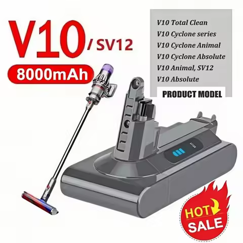 For Dyson V10 Battery V10 Animal Absolute Fluffy Cordless Vacuum Cleaner NEW 25.2V 6000mAh-12800mAH 