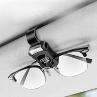 [Ready Stock] Audi Logo Car Sunglasses Holder Sun Visor Sunglasses Clip Glasses Case Mount Ticket Ca